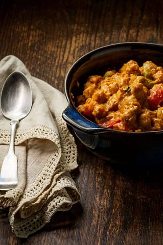 Vegetable Curry that is also a vegan korma, which can be a Navratan as well. 
