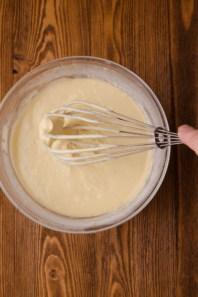 Homemade Vegan Pancakes Recipe : Batter just made.